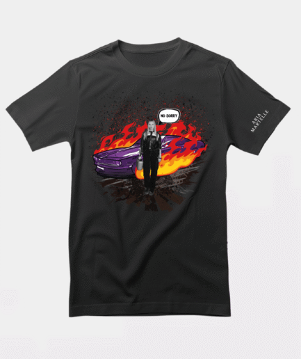 T-Shirt czarny "No sorry" Aria Martelle